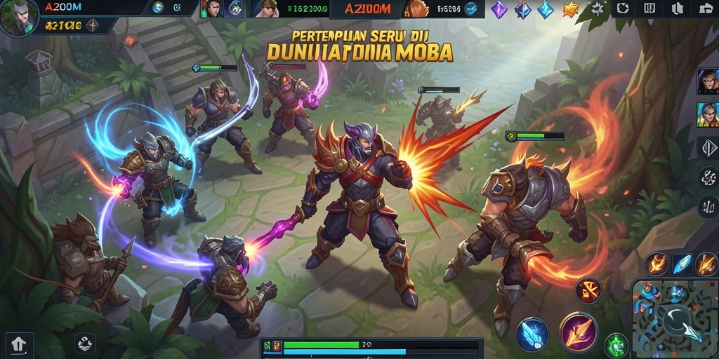 Gameplay seru pertempuran tim dalam A200M yang menegangkan.