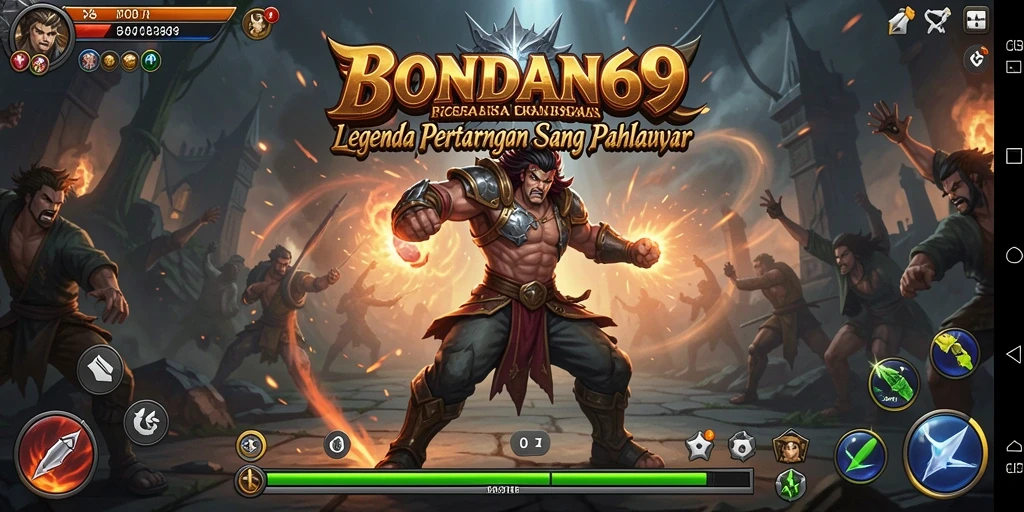 Tampilan mendebarkan dari pertarungan dalam BONDAN69.