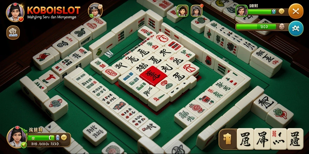 Tampilan gameplay Mahjong di KOBOISLOT yang menarik dan menyenangkan.