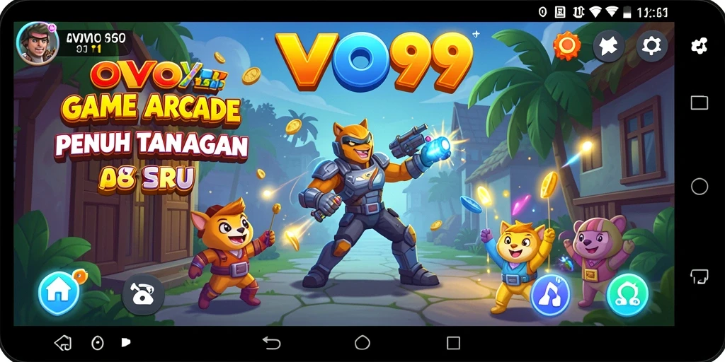 Screenshot menampilkan gameplay seru OVO99 dalam aksi.