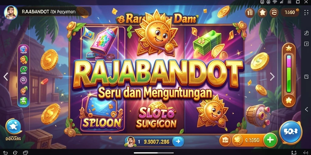 Tampilan gameplay menarik dari RAJABANDOT di layar.