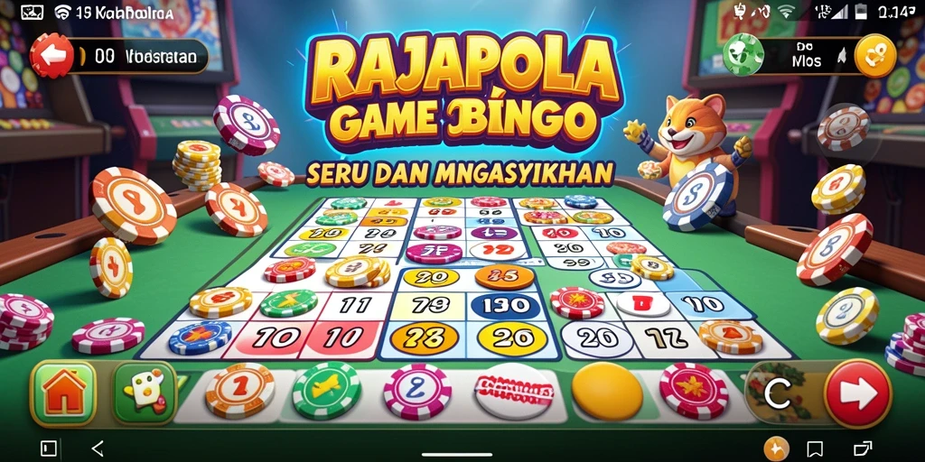 Tampilan menarik dan gameplay seru dari RAJAPOLA Bingo.