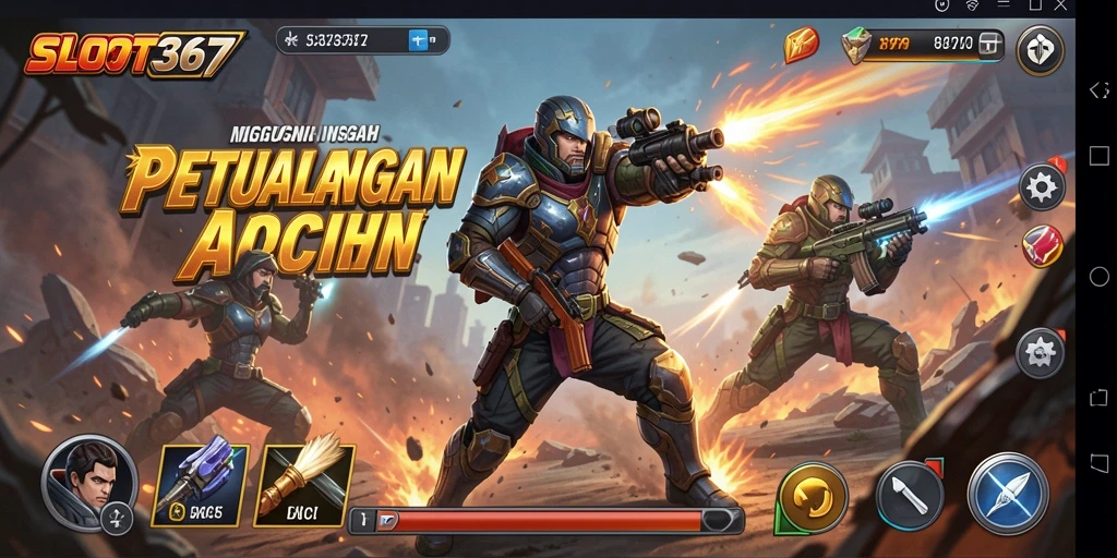 Screenshot SLOT367 menampilkan aksi intense dan gameplay yang mendebarkan.