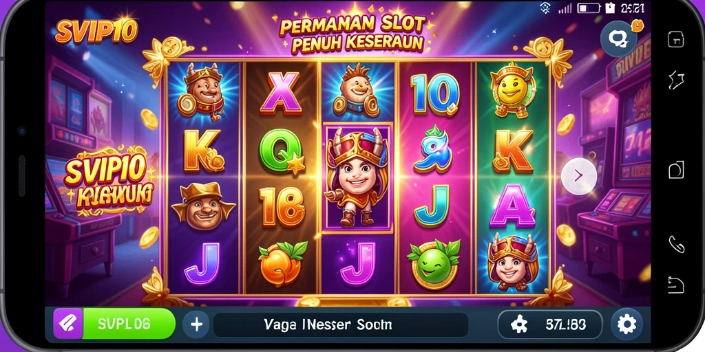 Tampilan menarik dan seru dari gameplay SVIP10 yang penuh warna.
